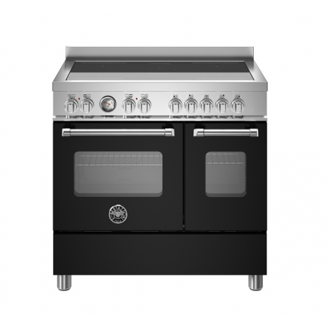 BERTAZZONI MAS95I2ENET Κουζίνα Ηλεκτρική με 2 Φούρνους και Επαγωγικές Εστίες 90cm Μαύρο
